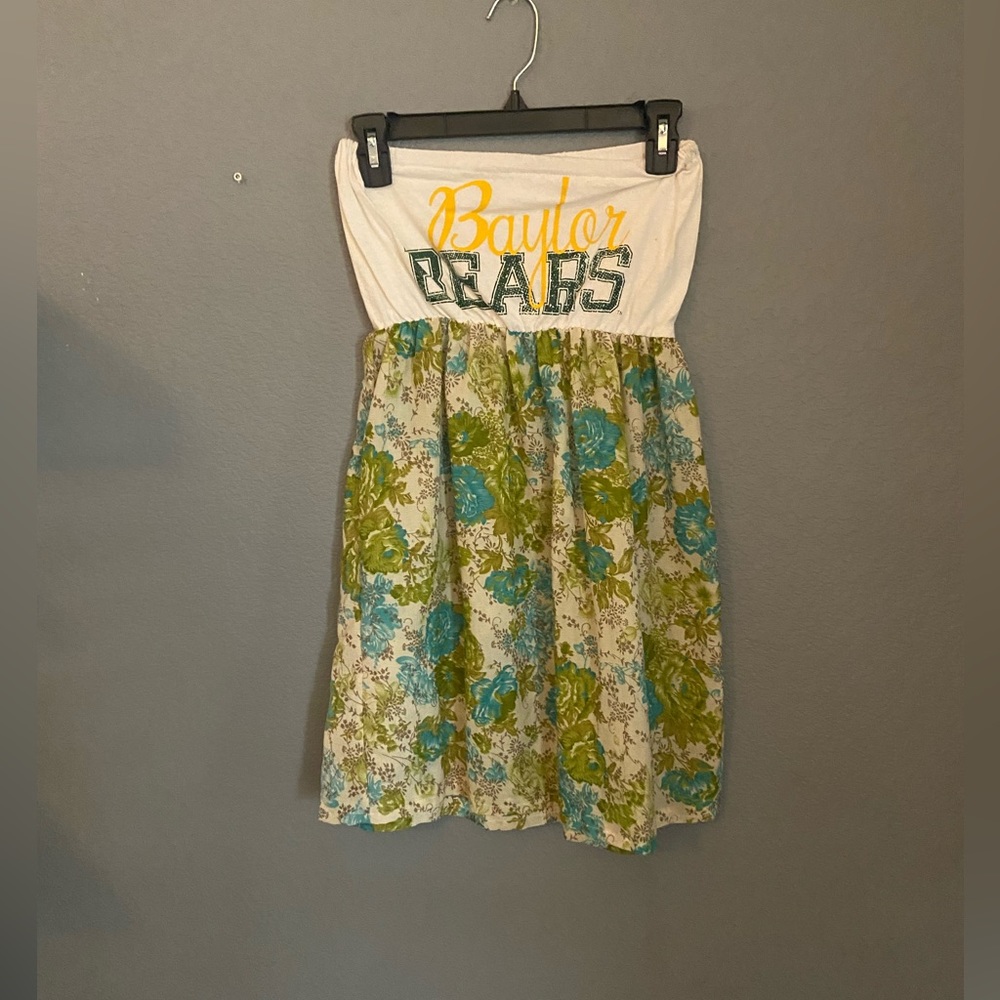 Custom Baylor strapless floral dress
